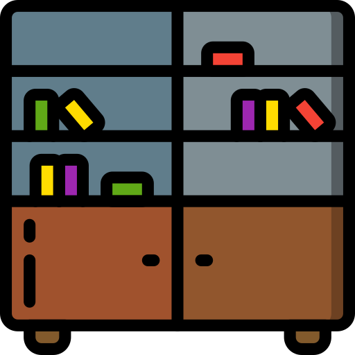 bücherregal Basic Miscellany Lineal Color icon