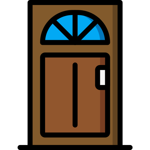 ドア Basic Miscellany Lineal Color icon
