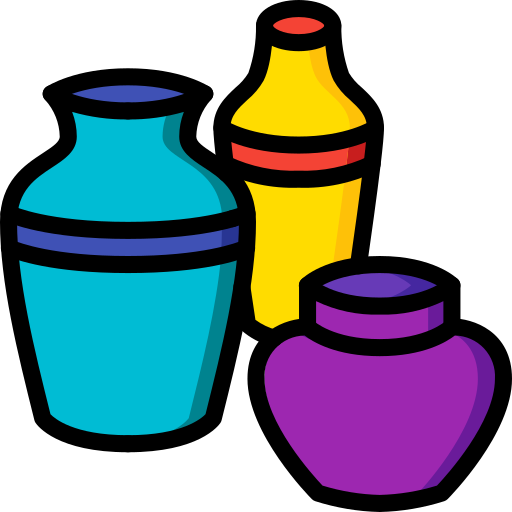 Vase Basic Miscellany Lineal Color icon