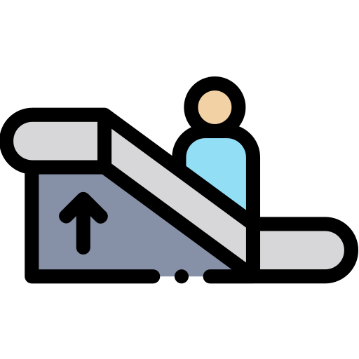 Mechanic stairs Detailed Rounded Lineal color icon