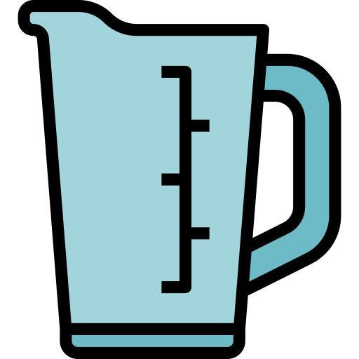 Cup measuring mynamepong Lineal Color icon