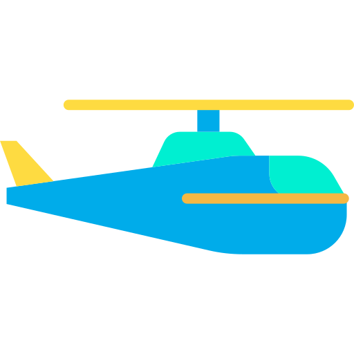 hélicoptère Kiranshastry Flat Icône