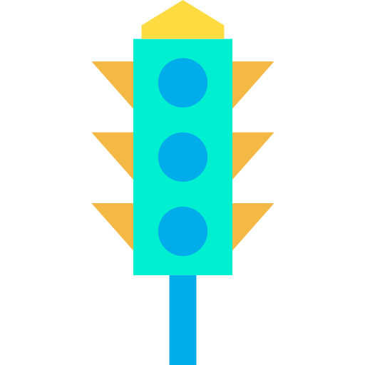 verkeerslichten Kiranshastry Flat icoon