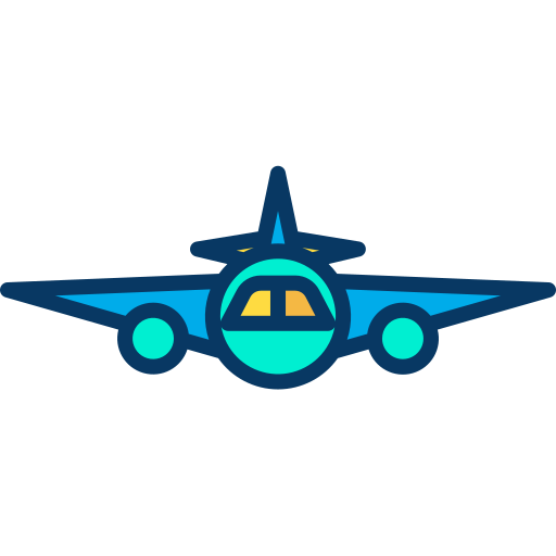 Airplane Kiranshastry Lineal Color icon