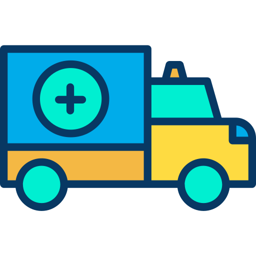 ambulans Kiranshastry Lineal Color ikona