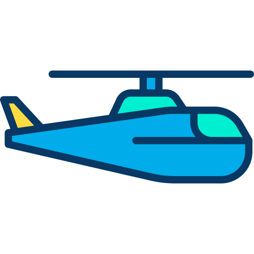 헬리콥터 Kiranshastry Lineal Color icon