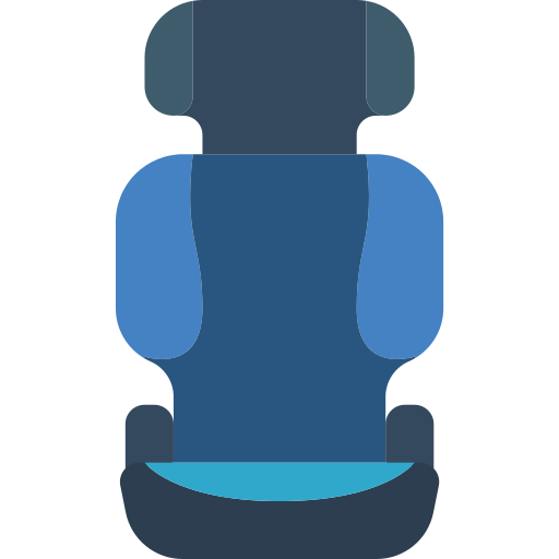 Car seat Basic Miscellany Flat icon