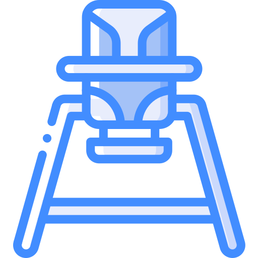 Highchair Basic Miscellany Blue icon