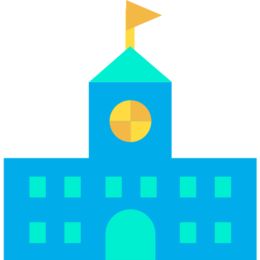 カレッジ Kiranshastry Flat icon