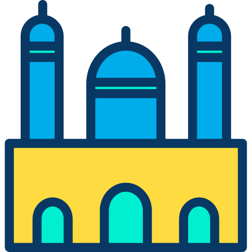 meczet Kiranshastry Lineal Color ikona