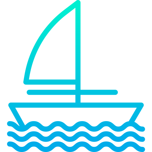 ボート Kiranshastry Gradient icon