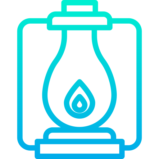 石油ランプ Kiranshastry Gradient icon