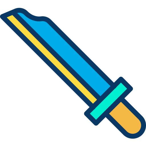 칼 Kiranshastry Lineal Color icon