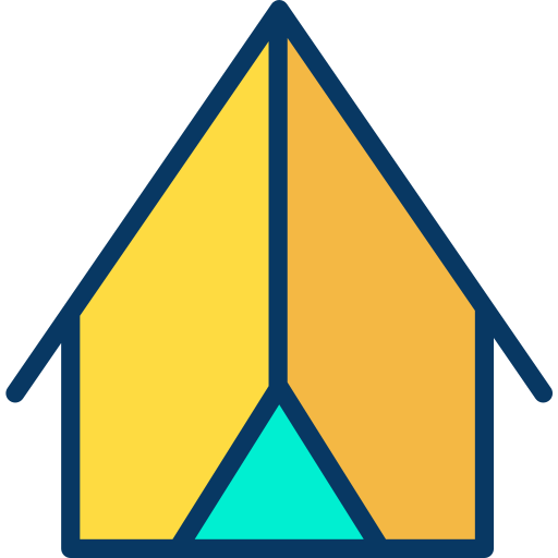 텐트 Kiranshastry Lineal Color icon
