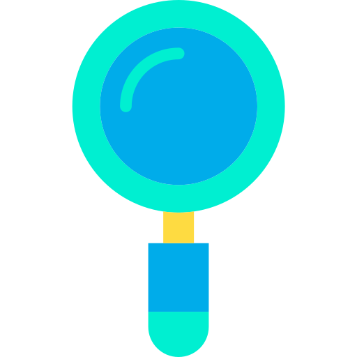 Magnifying glass Kiranshastry Flat icon
