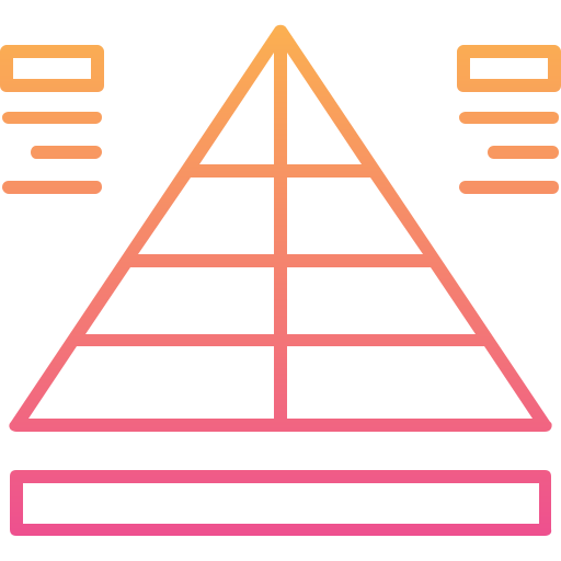 pirâmide Generic gradient outline Ícone