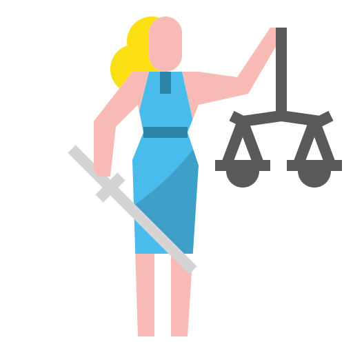 Lady justice PMICON Flat icon
