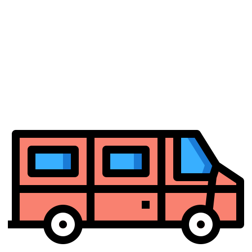 bestelwagen PMICON Lineal color icoon