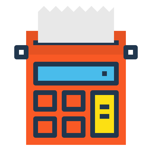 calcolatrice PMICON Outline flash icona