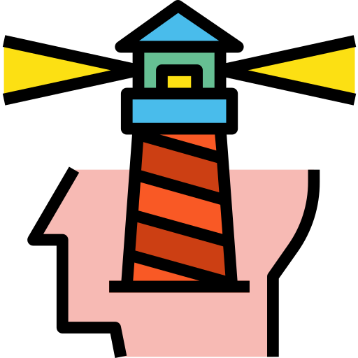 latarnia morska PMICON Lineal color ikona