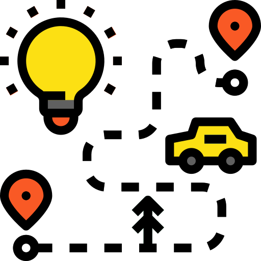 Mapa PMICON Lineal color icono