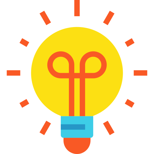 Lightbulb PMICON Flat icon