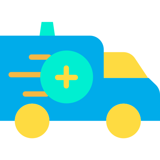 Ambulance Kiranshastry Flat icon