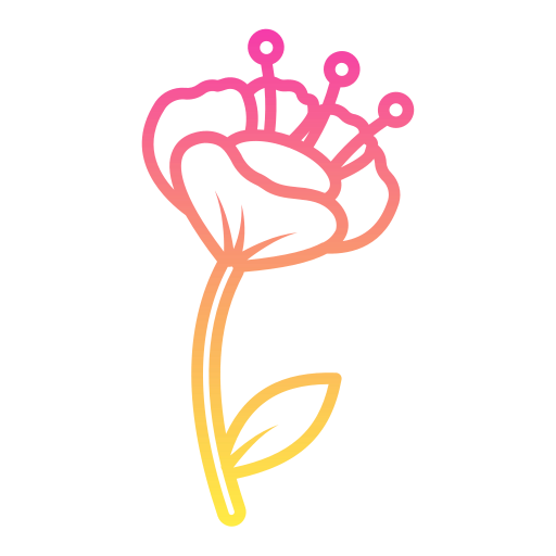 fiore di ibisco Generic gradient outline icona