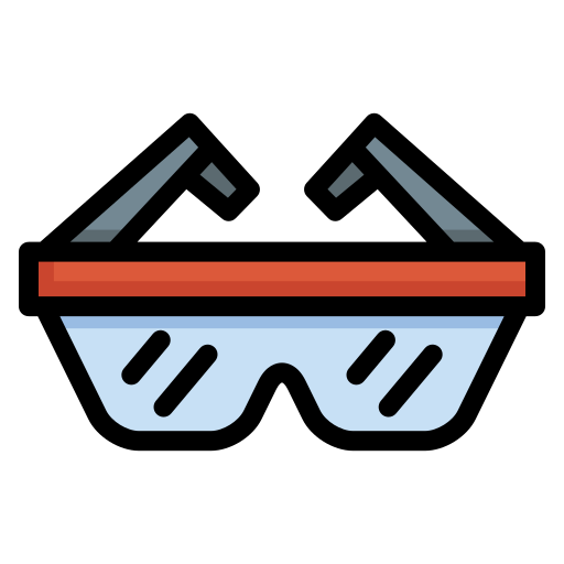 okulary ochronne Generic color lineal-color ikona