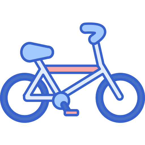 Велосипед Flaticons Lineal Color иконка