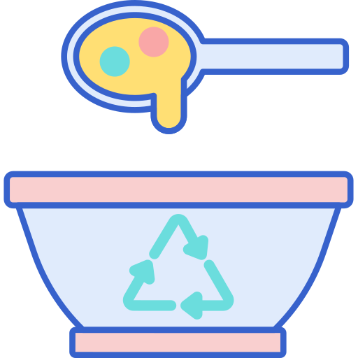 Dish Flaticons Lineal Color icon
