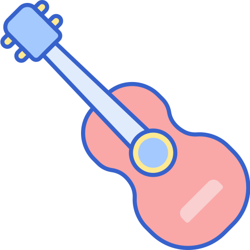gitarre Flaticons Lineal Color icon
