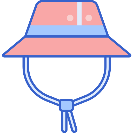 chapeau de soleil Flaticons Lineal Color Icône