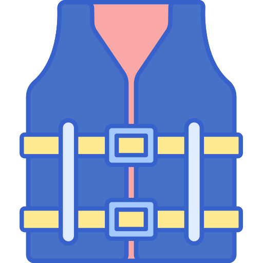 chaleco salvavidas Flaticons Lineal Color icono
