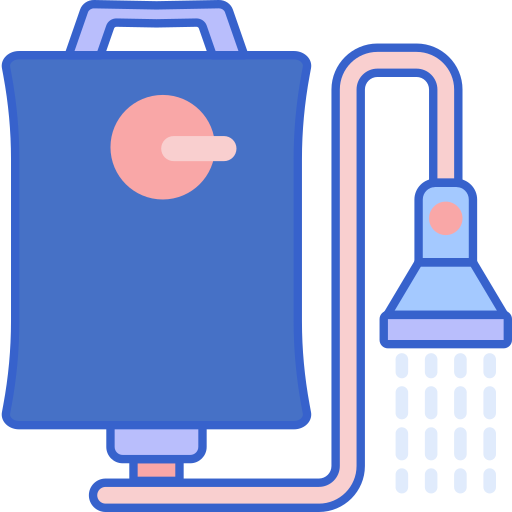 Shower bag Flaticons Lineal Color icon
