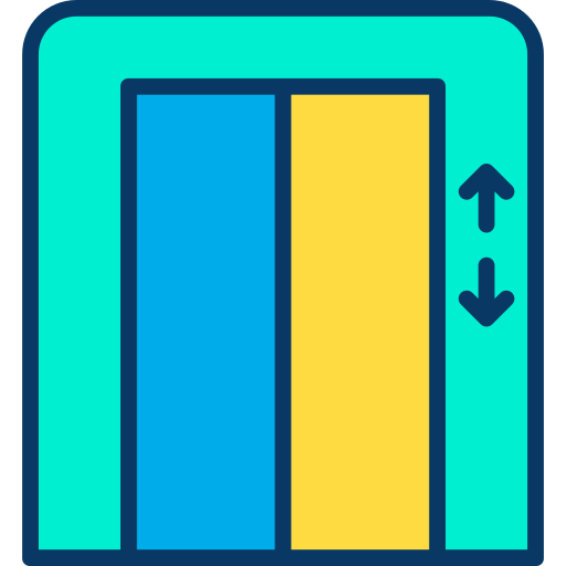엘리베이터 Kiranshastry Lineal Color icon