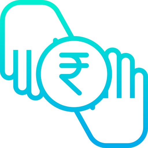 Rupees Kiranshastry Gradient icon