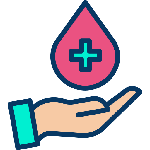 bloed donatie Kiranshastry Lineal Color icoon