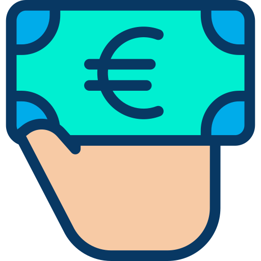 Euro Kiranshastry Lineal Color icono