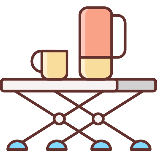 mesa de camping Flaticons Lineal Color icono