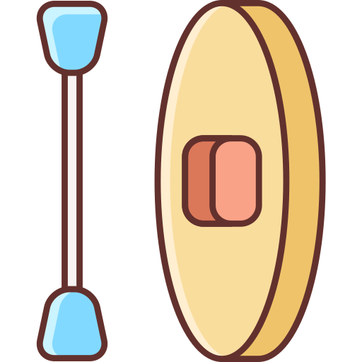 canoa Flaticons Lineal Color icona