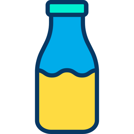 牛乳 Kiranshastry Lineal Color icon