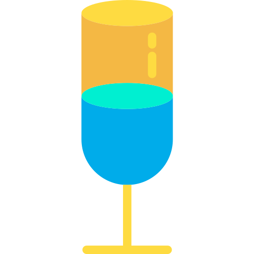 Copa de champán Kiranshastry Flat icono
