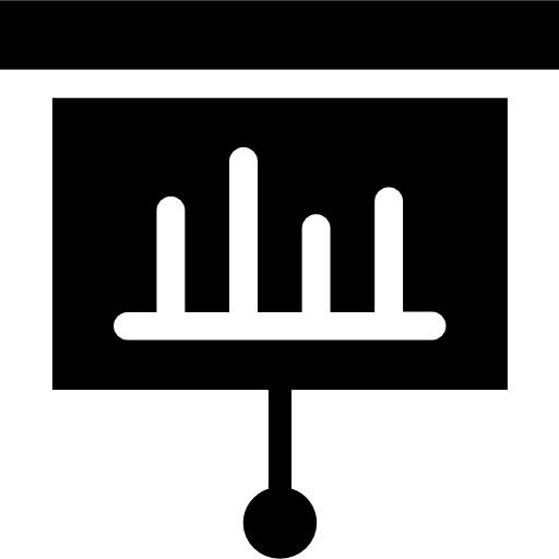 grafico a barre Vector Market Fill icona