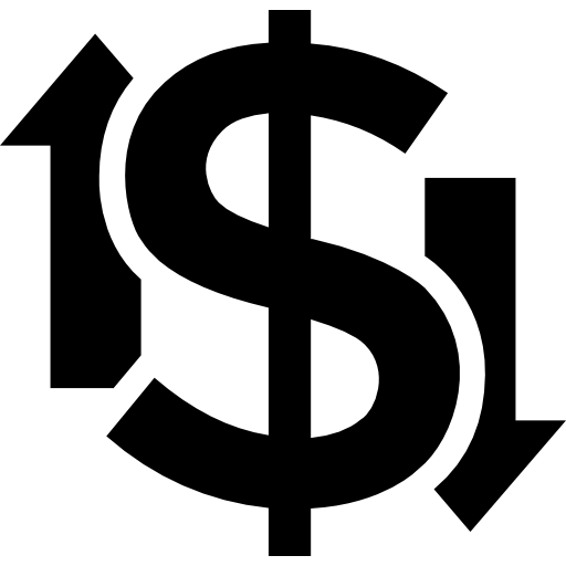 Dollar symbol Vector Market Fill icon