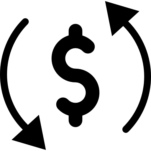 simbolo del dollaro Vector Market Fill icona