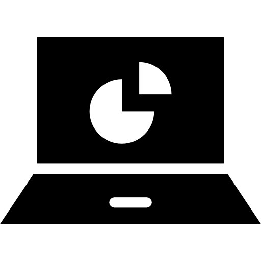 laptop Vector Market Fill icoon