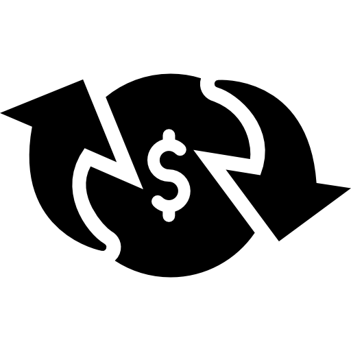 Символ доллара Vector Market Fill иконка