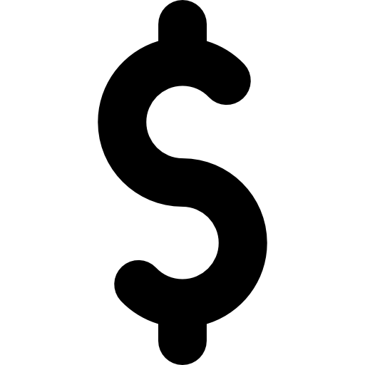 Символ доллара Vector Market Fill иконка