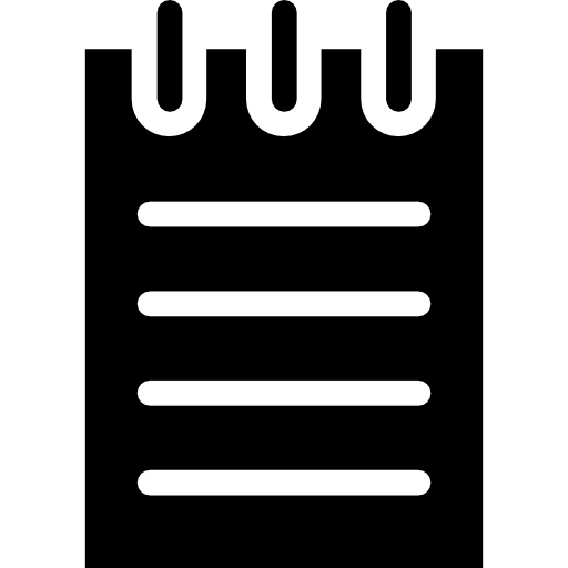 Notepad Vector Market Fill icon